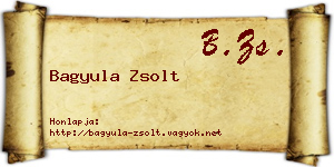 Bagyula Zsolt névjegykártya